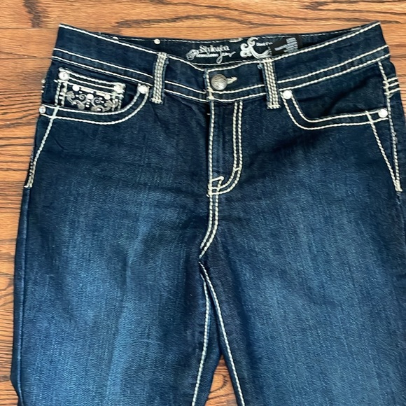 NWOT Style & Co premium embellished jeans size 6 boot cut. - Picture 2 of 14